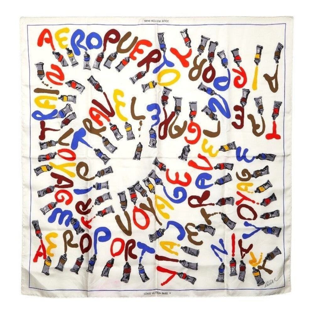 Louis Vuitton Paint Pattern Large Multicolor Scarf